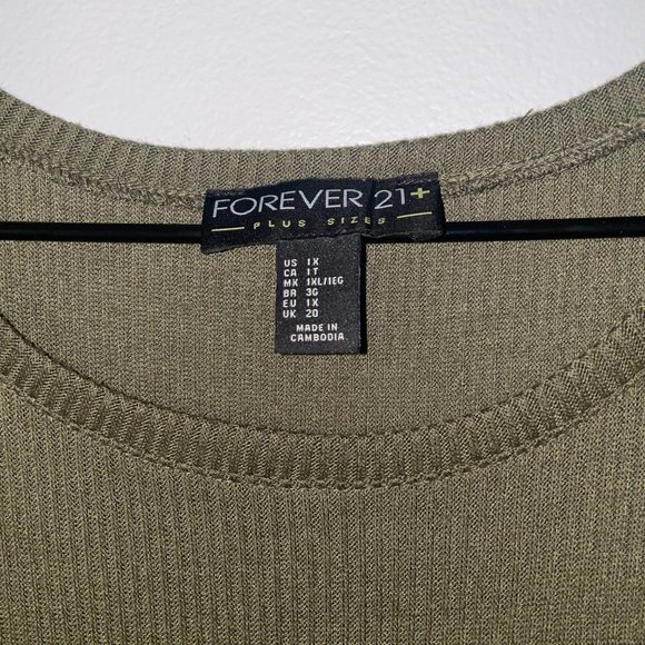 Forever 21 Olive Green Dress - Picture 2 of 3
